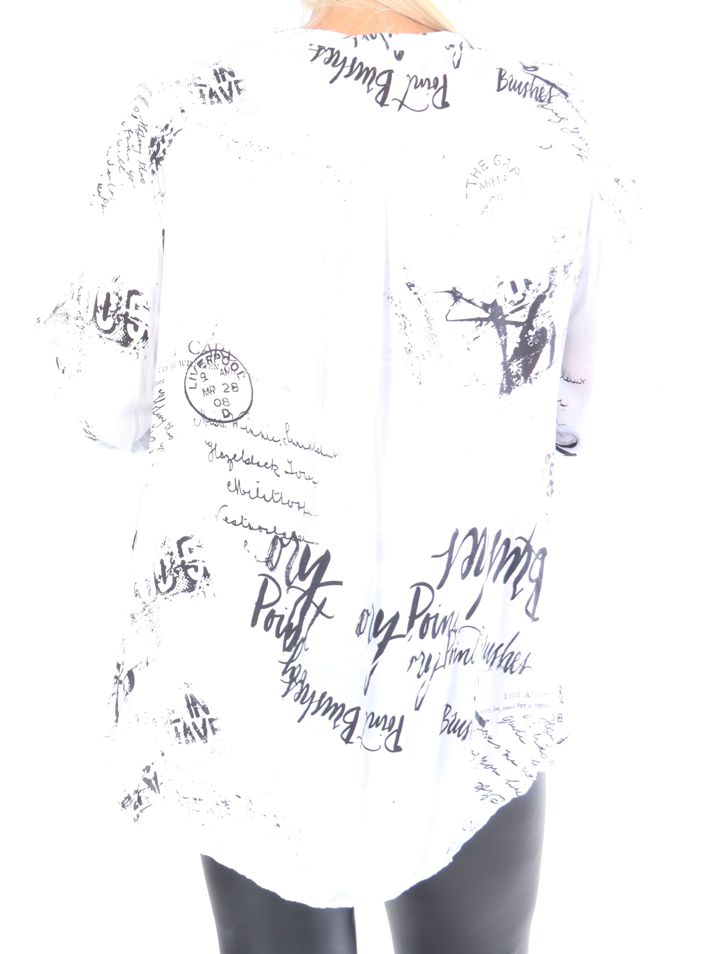 Malone - Skjorta med tryck och ficka på bröstet